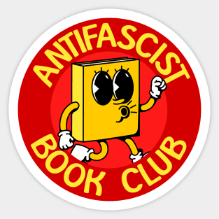 Antifascist Book Club - Antifa - Anti Fascist Sticker